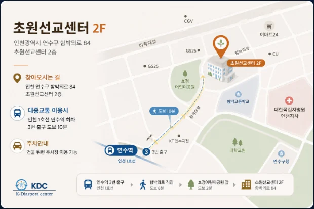 초원선교센터 2층 약도
